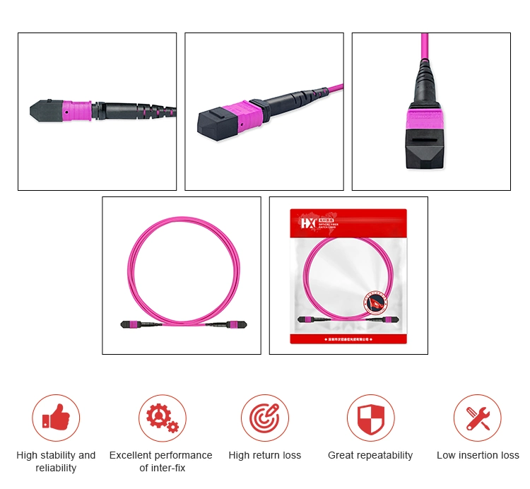 MPO/MTP 12 Fibers Fiber Optic Patch Cord