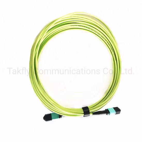 400g Om5 다중 모드 12 코어 MPO MTP Glasfaser-Patchkabel