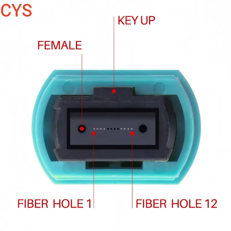 MPO Om5 100g 다중 모드 12 코어 광섬유 트렁크 케이블
